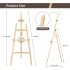 Denzoer Wooden Painting Easel, Art Easel Stand Hold up to 48'', Painting Canvas for Wedding Sign and Poster, Drawing for Adults, Begginners and Students 