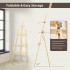 Denzoer Wooden Painting Easel, Art Easel Stand Hold up to 48'', Painting Canvas for Wedding Sign and Poster, Drawing for Adults, Begginners and Students 