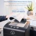 Denzoer Auto Feed Paper Shredder: 200-Sheet Micro Cut Home Office Shredders, 60 Mins Commercial Heavy Duty Paper Shredder, P-5 High Security Level, Shred Paper/CD/Credit Card with 9.3 Gal Pullout Bin 