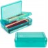 Denzoer Large Capacity Pencil Boxes, School College Office Pen Pouch Pencil Boxes Clear Pencil Box Marker Organizer